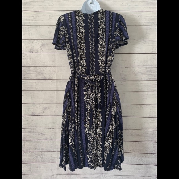 NWT Loft Floral Faux Wrap Dress - Picture 5 of 8